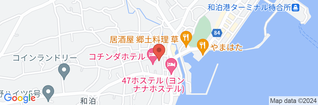 コチンダホテル(旧観光ホテル東) <沖永良部島>の地図