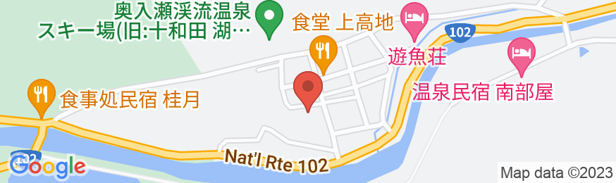 奥入瀬渓流温泉 奥入瀬グリーンホテルの地図