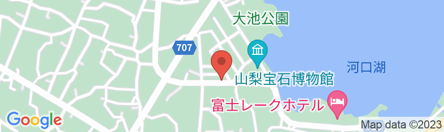 富士河口湖温泉 富士山の見える温泉旅館 大池ホテルの地図