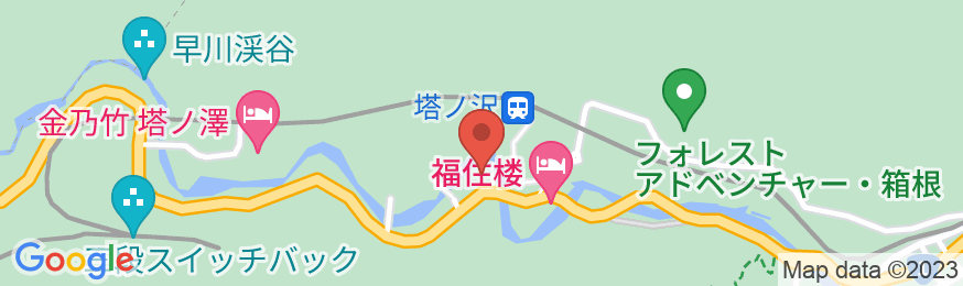 箱根温泉 鶴井の宿 紫雲荘の地図