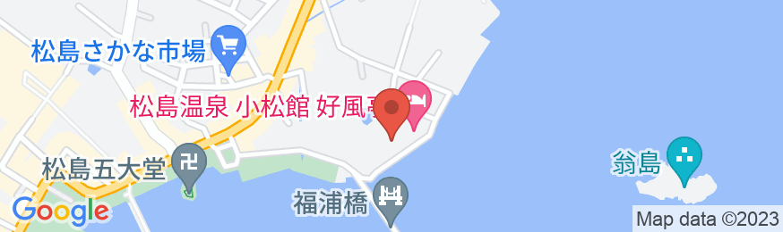 松島温泉 ホテル絶景の館の地図
