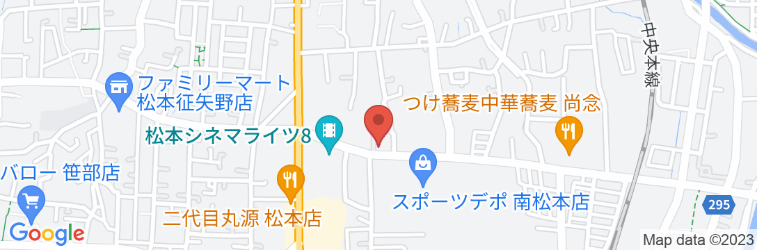 ホテルルートインコート南松本の地図
