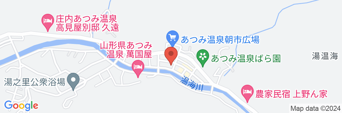温海温泉 瀧の屋の地図