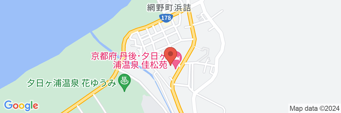 夕日ヶ浦温泉 時季を彩る 佳松苑の地図