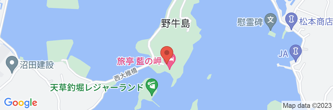 旅亭 藍の岬の地図