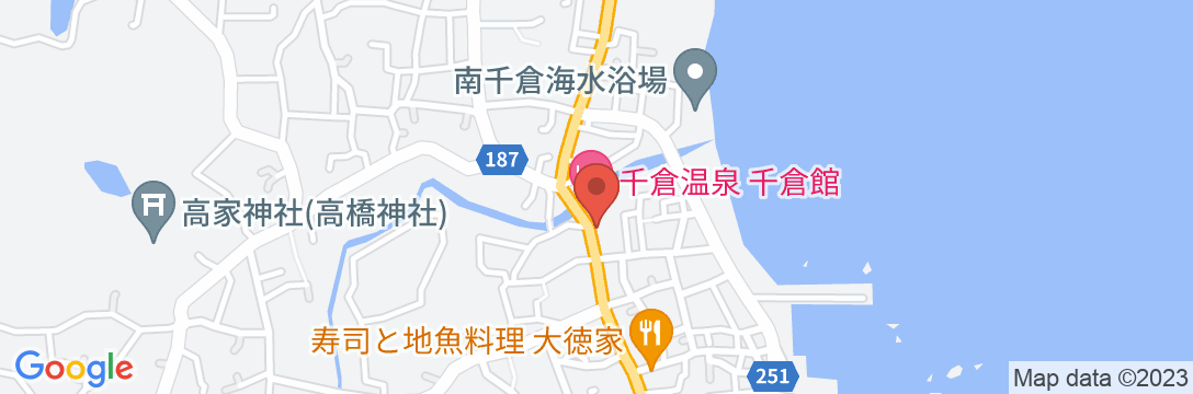 千倉温泉 千倉館の地図