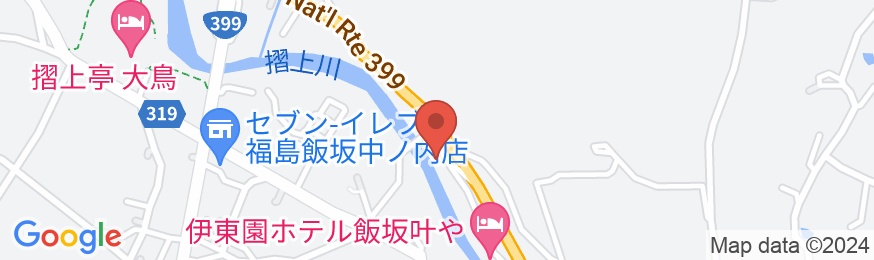飯坂温泉 くつろぎの宿 華滝の地図