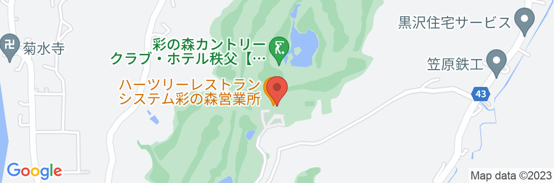 彩の森カントリークラブ・ホテル秩父の地図