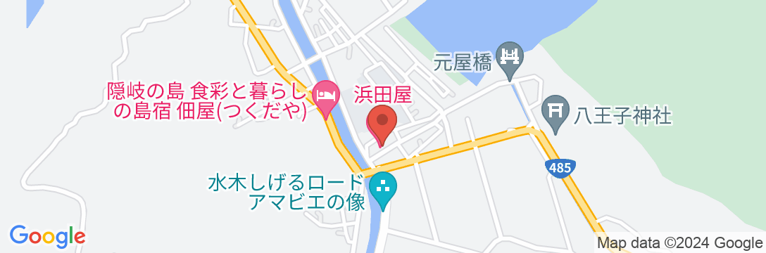 浜田屋第一観光 <隠岐諸島>の地図