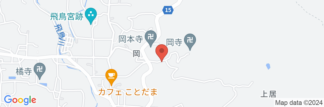あすかの民宿 若葉の地図