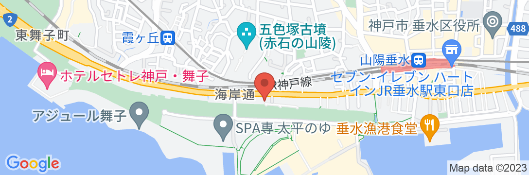 神戸ゲストハウスの地図
