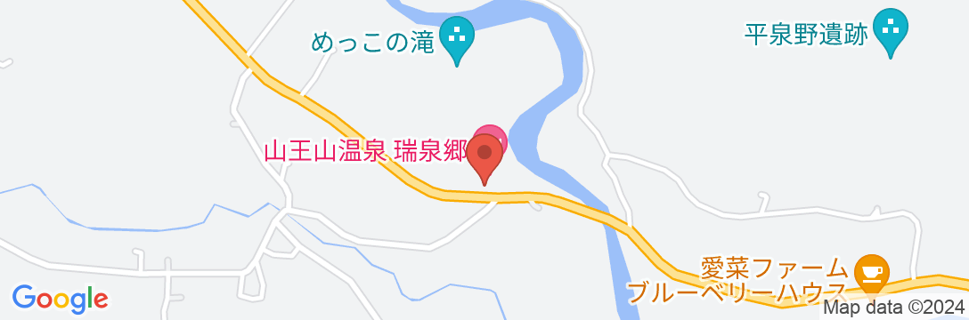 美人の湯 山王山温泉 瑞泉郷 (旧:矢びつ温泉 瑞泉閣)の地図