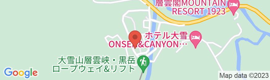 層雲峡温泉 湯元 銀泉閣(BBHホテルグループ)の地図