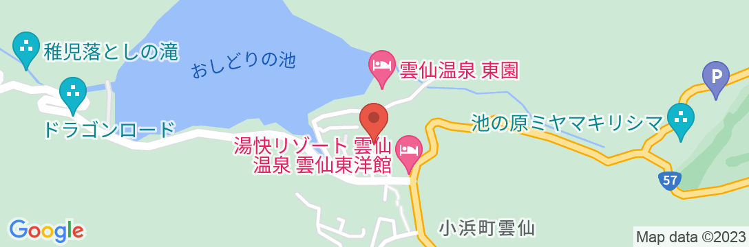 民宿 雲仙の地図