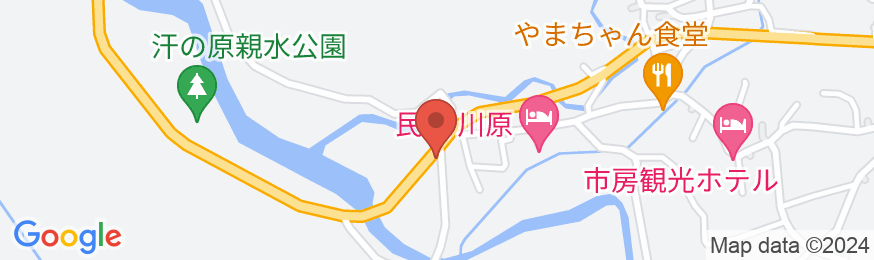 湯山温泉 市房観光ホテルの地図