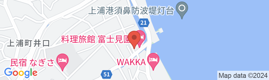 しまなみ海道 料理旅館 富士見園の地図