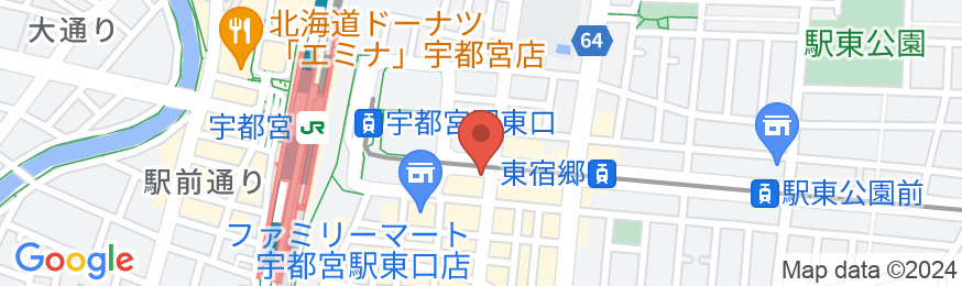 アパホテル〈宇都宮駅前〉の地図