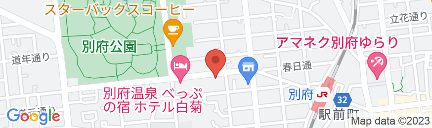 別府温泉 竹と椿のお宿 花べっぷの地図