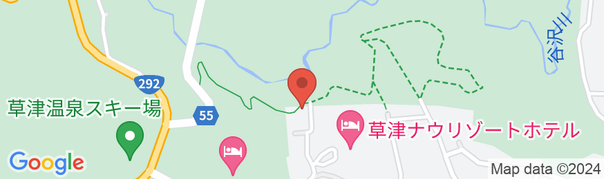 草津温泉ペンション 陽のあたる場所の地図