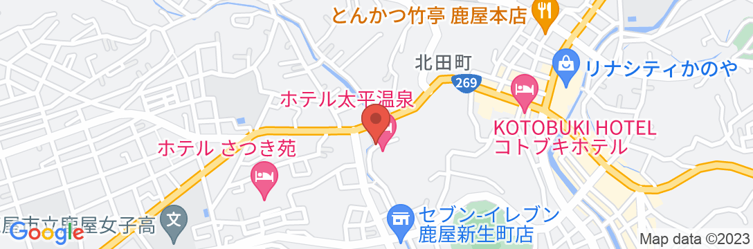 ホテル 太平温泉の地図