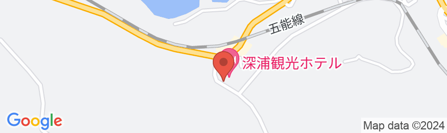 鍋石温泉 深浦観光ホテルの地図