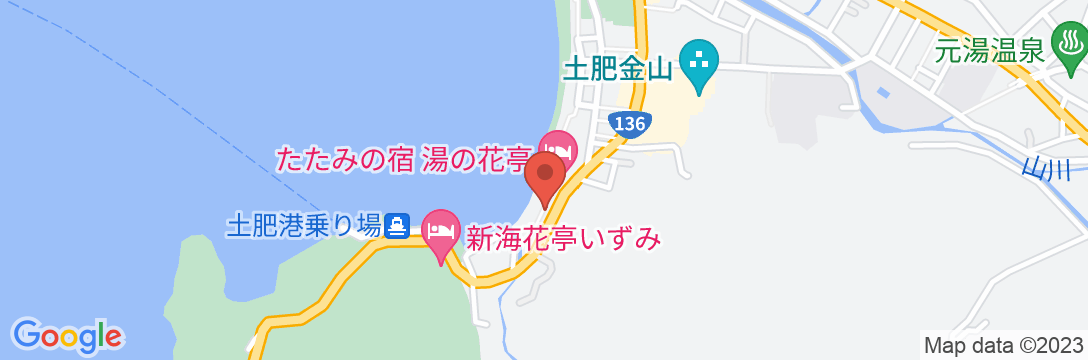 西伊豆土肥温泉 碧き凪ぎの宿明治館の地図