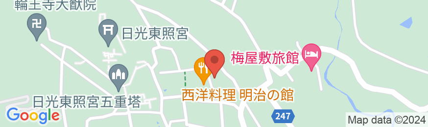 日光東観荘の地図