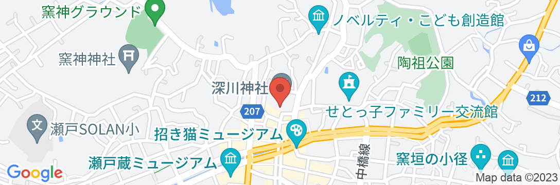 瀬戸パークホテルの地図