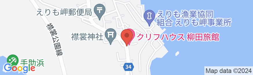 クリフハウス・柳田旅館の地図