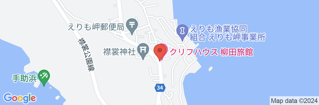 クリフハウス・柳田旅館の地図