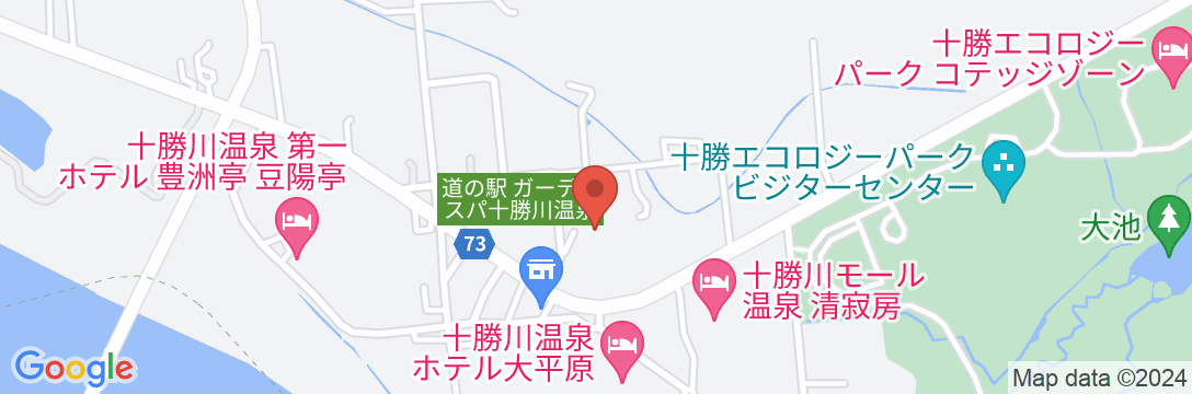 十勝川温泉 笹井ホテルの地図