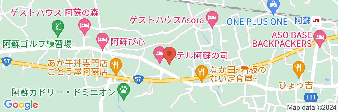 阿蘇の司ビラパークホテル&スパリゾートの地図
