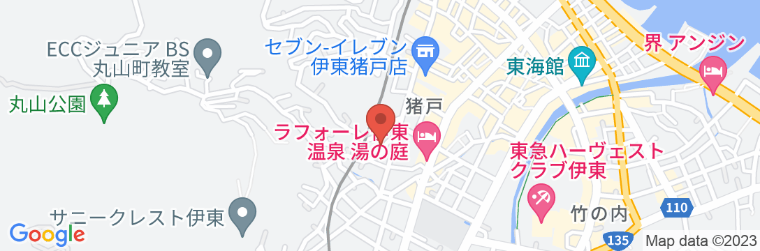 伊東温泉 ホテルよしのの地図