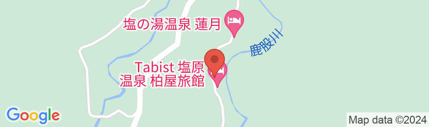 塩原温泉 柏屋旅館<栃木県>の地図