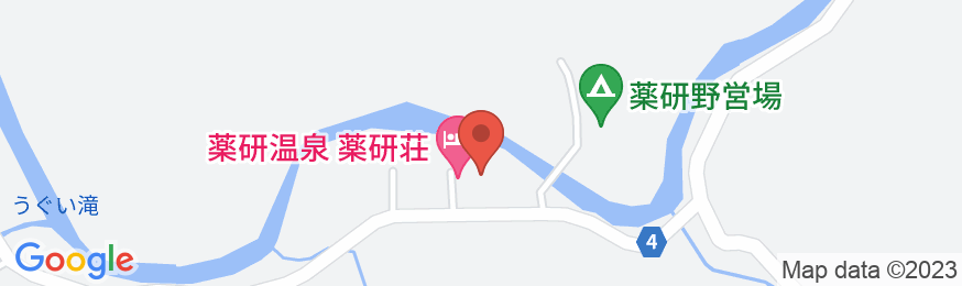 薬研温泉 薬研荘の地図