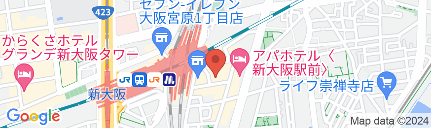 ホテル新大阪の地図