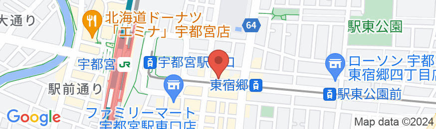 宇都宮東ホテルの地図