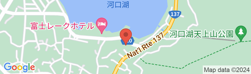 富士河口湖温泉 湖南荘の地図