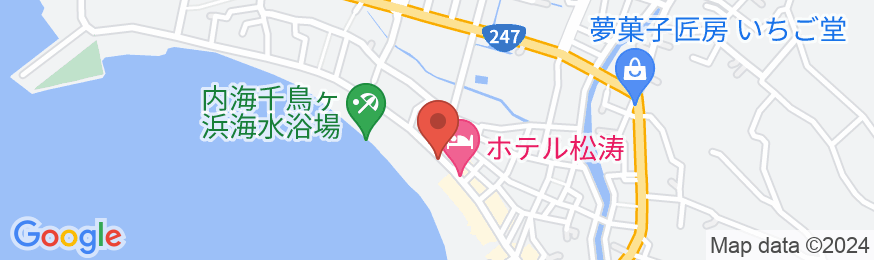 内海海岸 豆千待月の地図