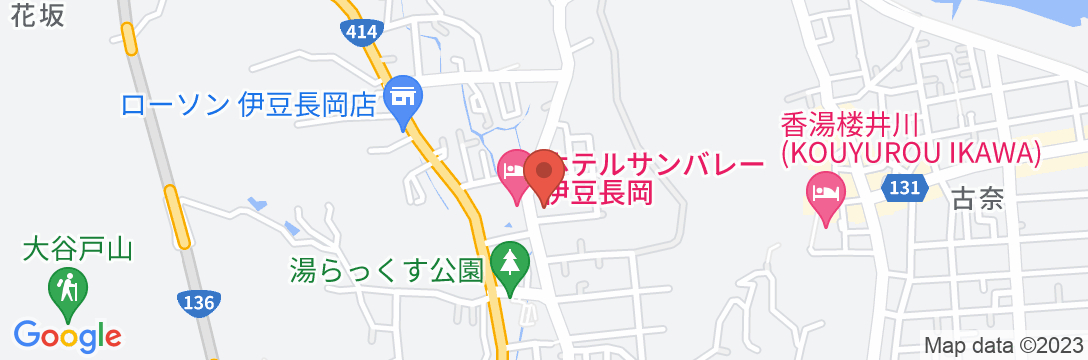 伊豆長岡温泉 湯めぐりの宿 吉春の地図