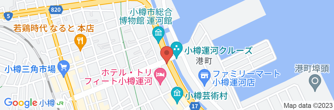 ホテルノルド小樽の地図