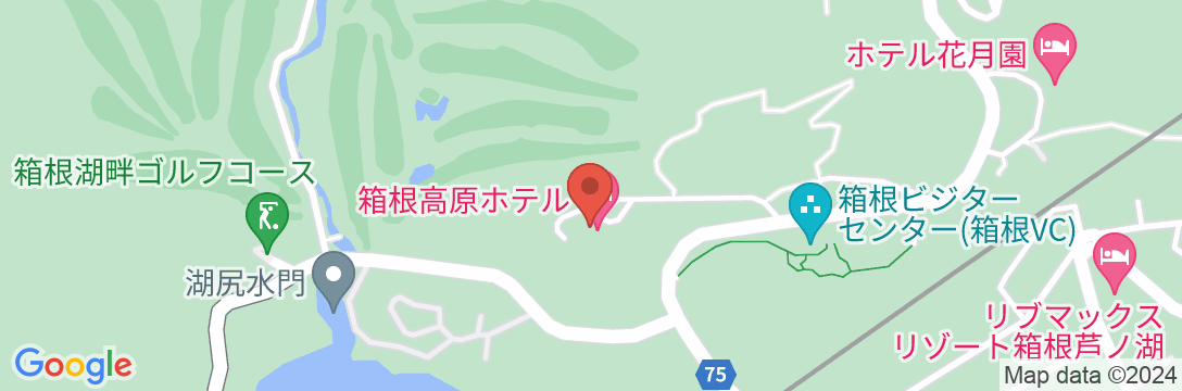 仙石原温泉 箱根高原ホテルの地図