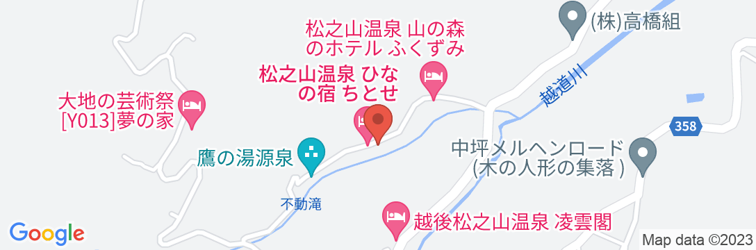 松之山温泉 酒の宿 玉城屋の地図