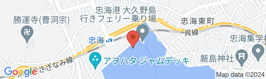 休暇村 大久野島の地図