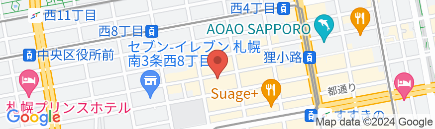 狸の湯 ドーミーイン札幌ANNEX(ドーミーイン・御宿野乃 ホテルズグループ)の地図
