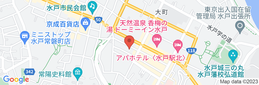 水戸第一ホテル本館の地図