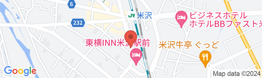 東横INN米沢駅前の地図