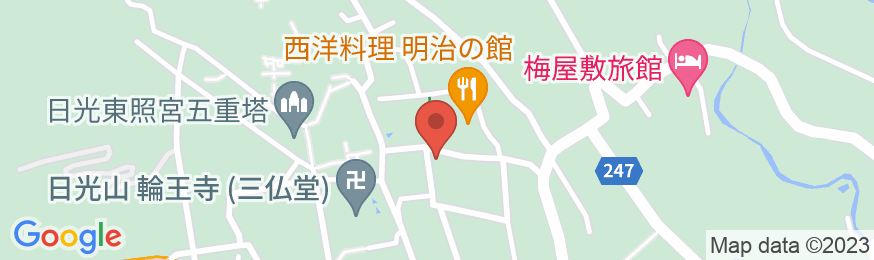 日光温泉 ホテル 清晃苑の地図