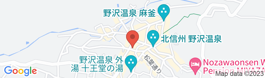 野沢温泉 朝日屋旅館の地図