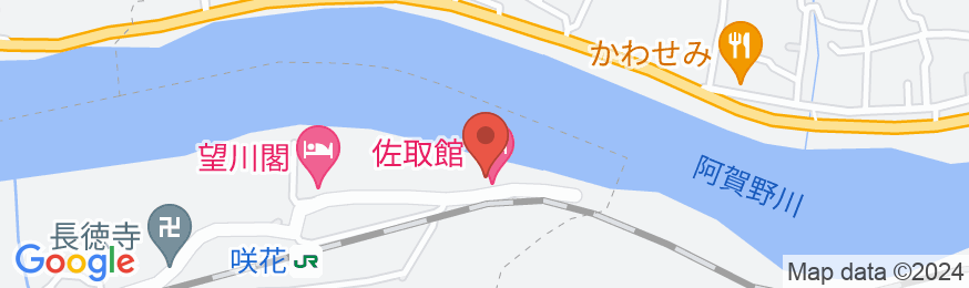 咲花温泉 翠玉の湯 佐取館の地図
